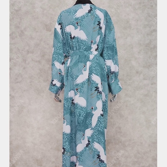 💕Sale💕”Crane”duster/robe/kimono - Picture 6 of 13